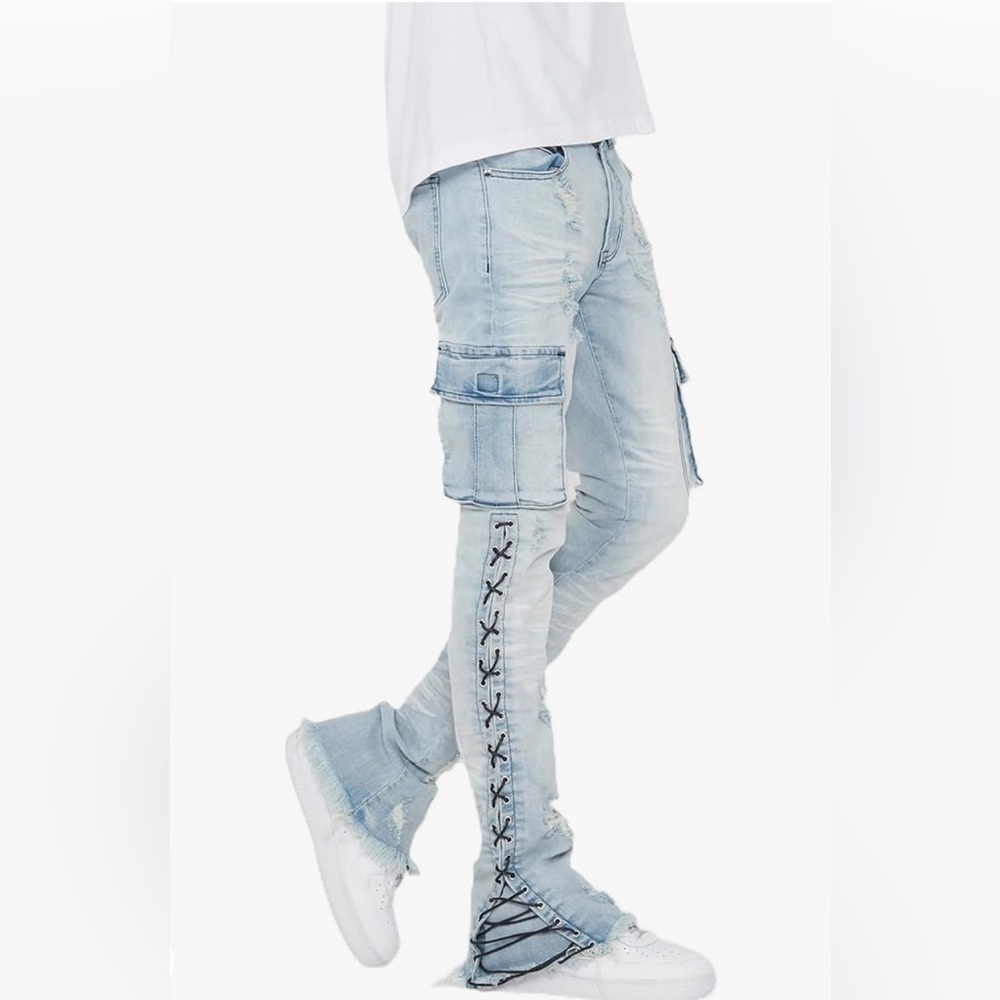 Nwt; ROCKSTAR ORIGINAL Men's Honor Stacked Flare Jean